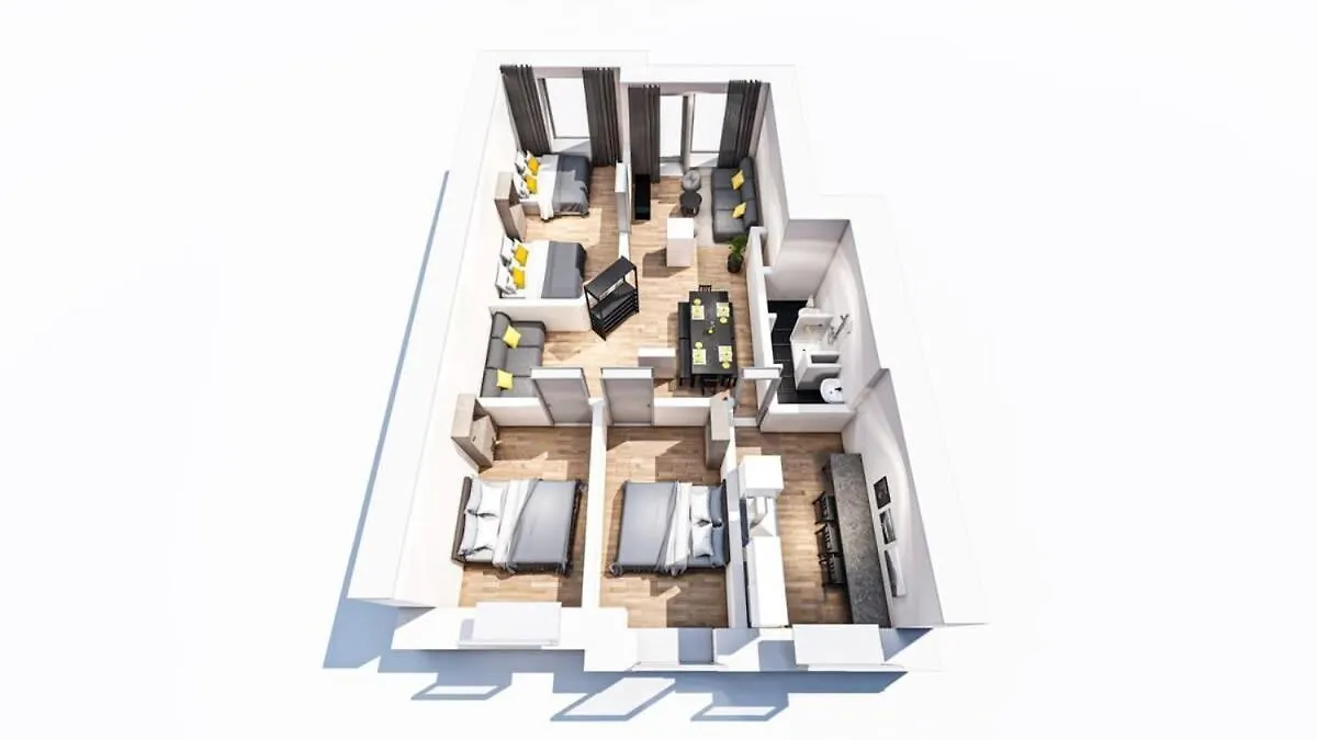 Big Central Apartment Near Rotkreuzplatz With 3 Bedroom For 12 Pax Munich